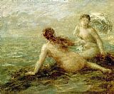 Famous Sea Paintings - Bathers by the Sea